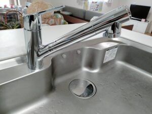 三重キッチン取付け隊　浄水器一体水栓への取替　施工後　